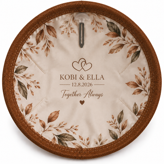 Brown Canvas Linen Custom Kippah