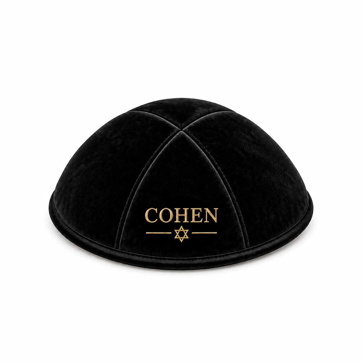 Black Italian Velvet Classic Kippah – Cohen Heritage Edition