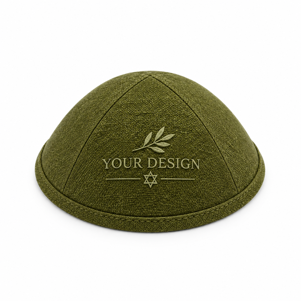 Custom Burlap Kippah